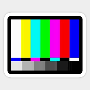 TV Test Pattern Sticker